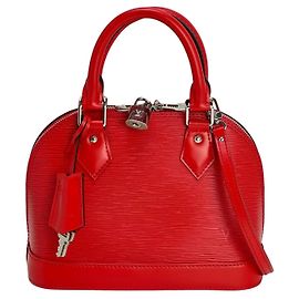 Borsa a tracolla LOUIS VUITTON Alma BB Epi Coquelicot Rosso
