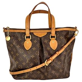 Louis Vuitton-Louis Vuitton Palermo PM Monogramm Hand-Umhängetasche-Braun