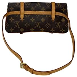 Louis Vuitton-LOUIS VUITTON Pochette Marelle PM Monogram Belt Bag-Brown