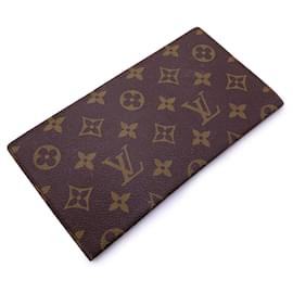 Louis Vuitton-Vintage Monogram Long Bifold Checkbook Wallet M62223-Brown