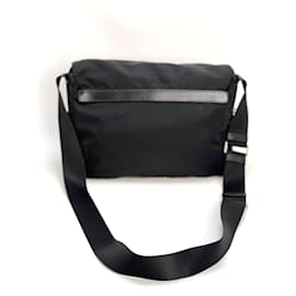 Prada-Prada Tessuto Nylon Messenger Crossbody Bag-Black