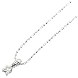 & Other Stories-LuxUness Platinum Diamond Necklace  Metal Necklace in Excellent condition-Silvery