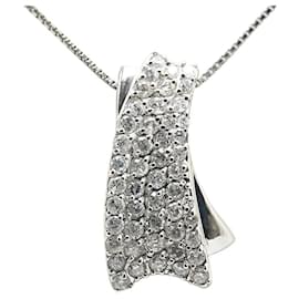 & Other Stories-LuxUness Platinum Diamond Ring  Metal Necklace in Excellent condition-Silvery