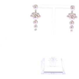 Autre Marque-NON SIGNE / UNSIGNED  Earrings T.  metal-White