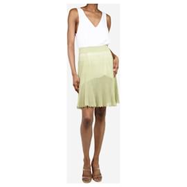 Jacquemus-Green ribbed mini skirt - size UK 6-Green