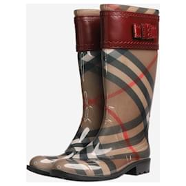Burberry-Multi Wellington rain boots - size EU 41-Multiple colors