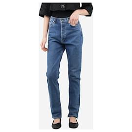 Autre Marque-Blue Lawler high-rise slim-leg jeans - size UK 8-Blue