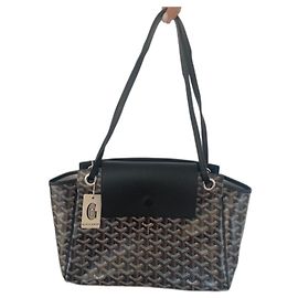 Sac à main Goyard Rouette Souple Noir en Toile Noir