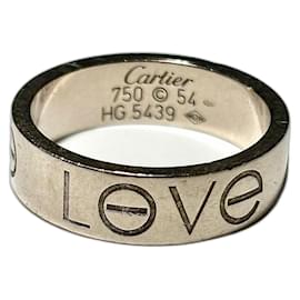 Cartier-Ring Cartier Love Collection, white gold 18K-Silver hardware