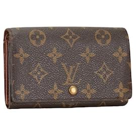 Louis Vuitton-Louis Vuitton Monogram Canvas Wallet Canvas Long Wallet M61730 in good condition-Brown