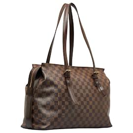 Louis Vuitton-Louis Vuitton Chelsea Tote Bag Canvas Tote Bag N51119 in good condition-Brown