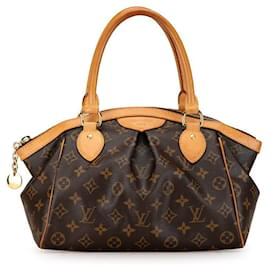 Louis Vuitton-Louis Vuitton Tivoli PM Sac à main en toile M40143 en bon état-Marron