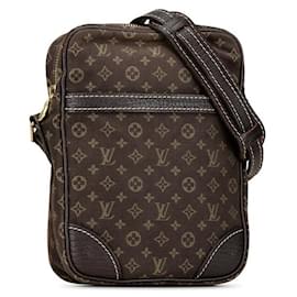 Louis Vuitton-Louis Vuitton Danube Shoulder Bag Canvas Crossbody Bag M95228 in good condition-Brown