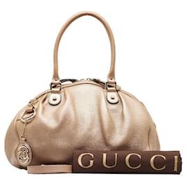 Gucci-Gucci Leather Sukey Handbag Leather Handbag 223974 in good condition-Pink