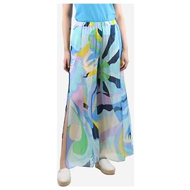 Emilio Pucci Pantalón estampado transparencias multicolor - talla UK 10 Multicolor