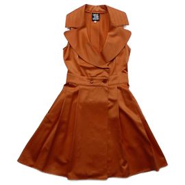Claude Montana Vestidos Naranja