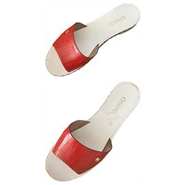 Chanel Sandals/mules Red