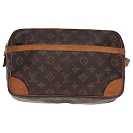 Louis Vuitton-Louis Vuitton Monogram Compiegne 28 Pochette M51845 LV Auth am6369-Monogramme