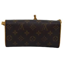 Louis Vuitton-LOUIS VUITTON Monogram Pochette Twin PM Sac à bandoulière M51854 LV Auth ep4427-Monogramme