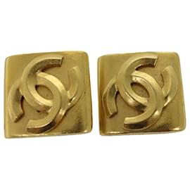 Chanel-CHANEL Earring Gold Tone CC Auth 74758-Other