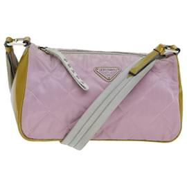 Prada-PRADA Shoulder Bag Nylon Pink Auth 77076-Pink