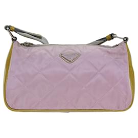 Prada-PRADA Shoulder Bag Nylon Pink Auth 77076-Pink