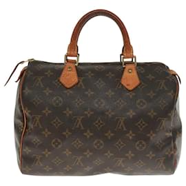 Louis Vuitton-Louis Vuitton Monogram Speedy 30 Hand Bag M41526 LV Auth bs15189-Monogram