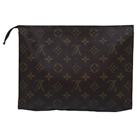 Louis Vuitton-Toilette Poche Monogram Louis Vuitton 26 Pochette M47542 Auth LV 76243-Monogramme