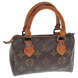 Louis Vuitton-LOUIS VUITTON Monogram Mini Speedy Hand Bag M41534 LV Auth 76293-Monogram