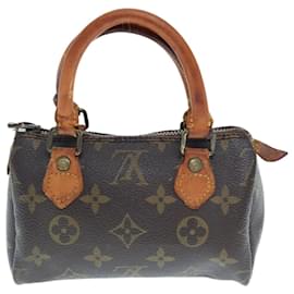 Louis Vuitton-LOUIS VUITTON Monogram Mini Speedy Hand Bag M41534 LV Auth 76293-Monogram