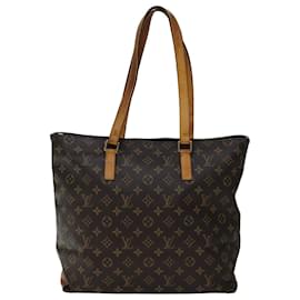 Louis Vuitton-LOUIS VUITTON Monogram Cabas Mezzo Tote Bag M51151 LV Auth 76356-Monogram