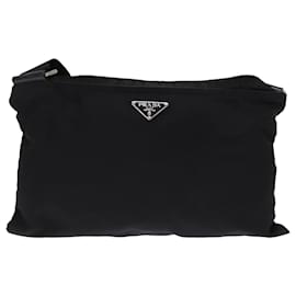 Prada-PRADA Shoulder Bag Nylon Black Auth ep4530-Black