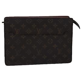 Louis Vuitton-LOUIS VUITTON Monogram Pochette Homme Pochette M51795 Auth LV 76225-Monogramme