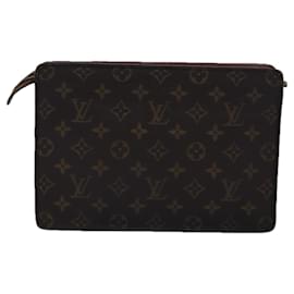 Louis Vuitton-LOUIS VUITTON Monogram Pochette Homme Clutch Bag M51795 LV Auth 76225-Monogram