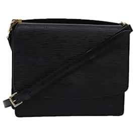 Louis Vuitton-LOUIS VUITTON Epi Grenel Shoulder Bag Black M52362 LV Auth ep4345-Black