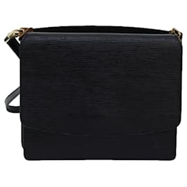 Louis Vuitton-LOUIS VUITTON Sac Bandoulière Epi Grenel Noir M52362 LV Auth ep4345-Noir