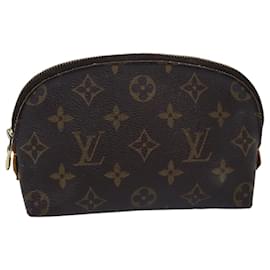 Louis Vuitton-LOUIS VUITTON Monogram Pochette Cosmetic PM Cosmetic Pouch M47515 Auth LV 77059-Monogramme