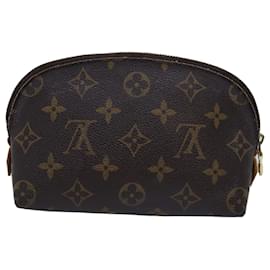 Louis Vuitton-LOUIS VUITTON Monogram Pochette Cosmetic PM Cosmetic Pouch M47515 LV Auth 77059-Monogram