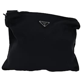 Prada-PRADA Shoulder Bag Nylon Black Auth ep4231-Black