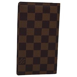 Louis Vuitton-LOUIS VUITTON Damier Ebene Agenda Poche Note couverture R20703 LV Auth bs15140-Autre