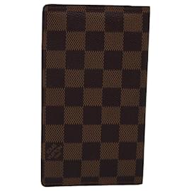 Louis Vuitton-LOUIS VUITTON Damier Ebene Agenda Poche Note couverture R20703 LV Auth bs15140-Autre