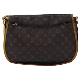 Louis Vuitton-LOUIS VUITTON Monogram Menilmontant MM Umhängetasche M40473 LV Auth 76876-Monogramm