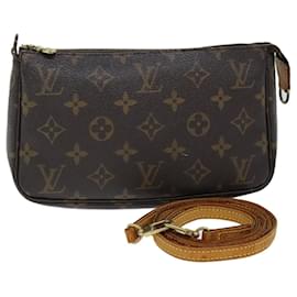 Louis Vuitton-LOUIS VUITTON Monogram Pochette Accessoires Pochette M51980 Auth LV 77268-Monogramme