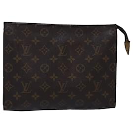 Louis Vuitton-Louis Vuitton Monogram Poche Toilette 26 Pouch M47542 LV Auth 76288-Monogram