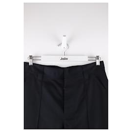 Acne-wool pants-Black