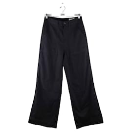 Lemaire-Pantalon en coton-Noir