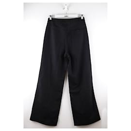 Lemaire-Pantalon en coton-Noir