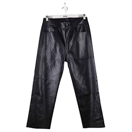 Nanushka-Pantalon en cuir-Noir