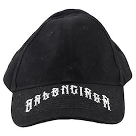 Balenciaga-Boné de algodão-Preto