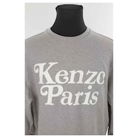 Kenzo-Cotton jumper-Grey